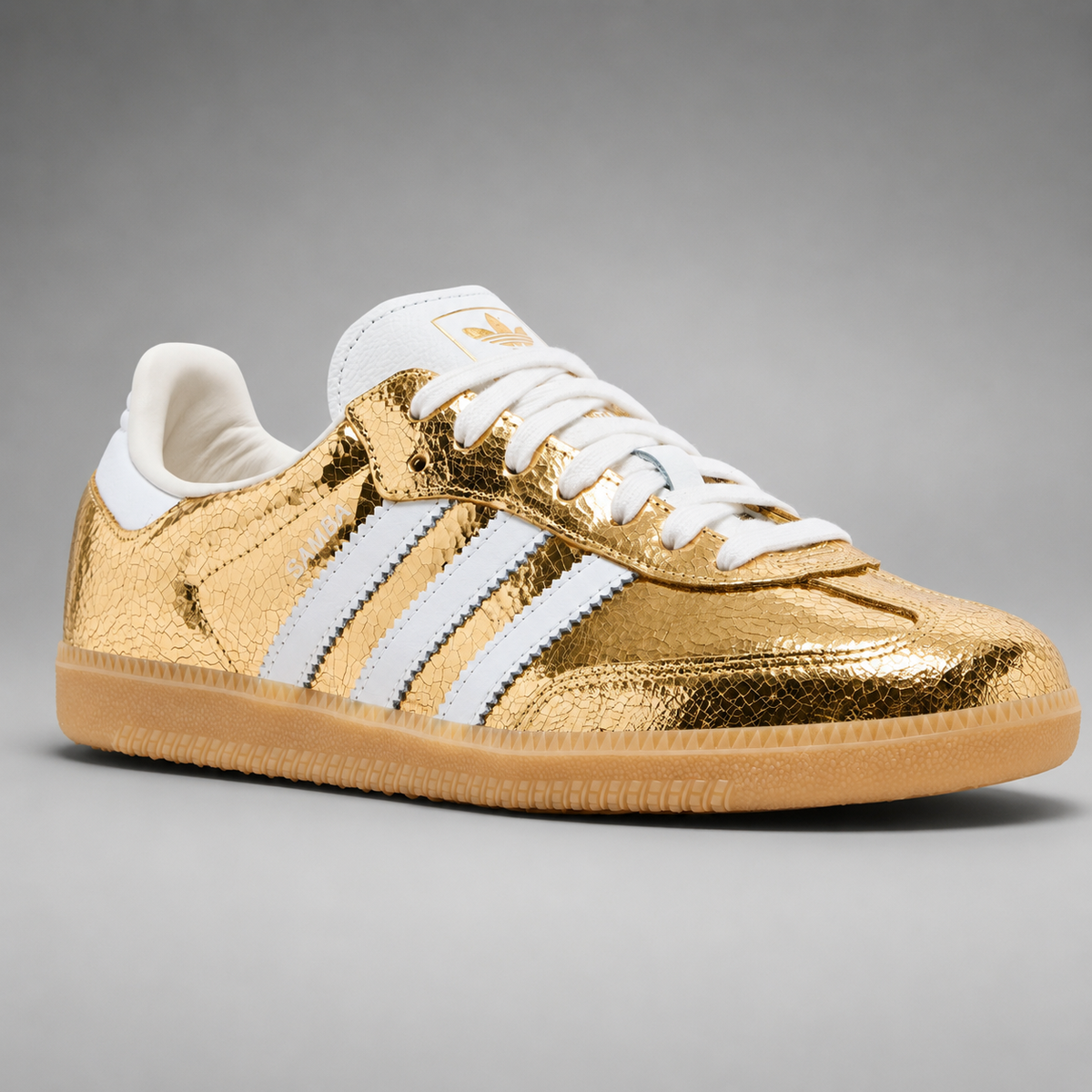 Samba OG Cracked Metallic Pack — Gold